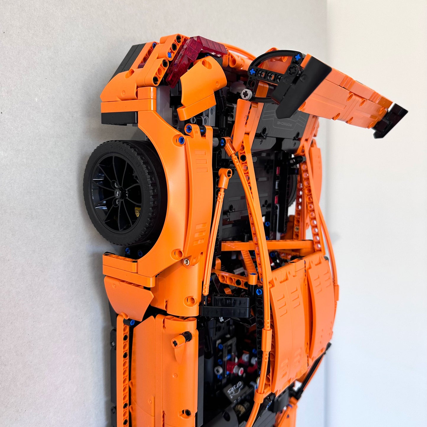 Wall Mount Bracket Hook for Lego Technic Porsche 911 GT3 RS 42056 | Upright or Upside-down
