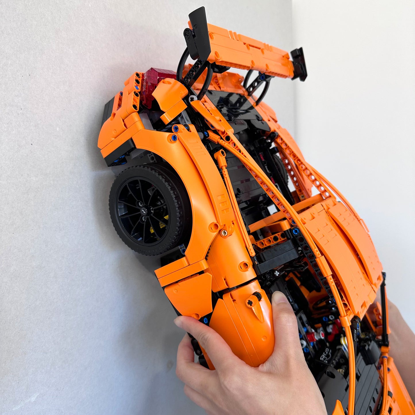 Wall Mount Bracket Hook for Lego Technic Porsche 911 GT3 RS 42056 | Upright or Upside-down
