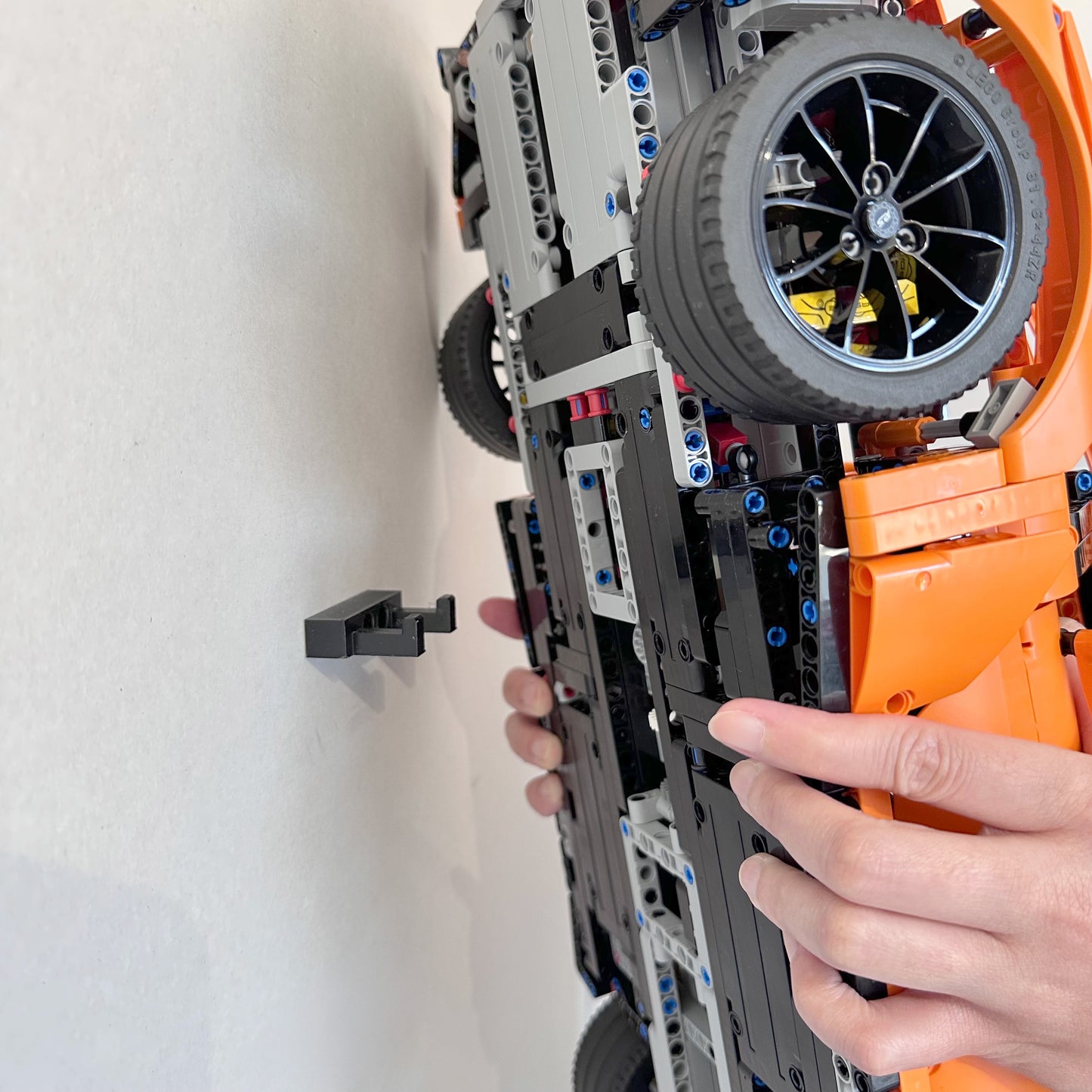 Wall Mount Bracket Hook for Lego Technic Porsche 911 GT3 RS 42056 | Upright or Upside-down
