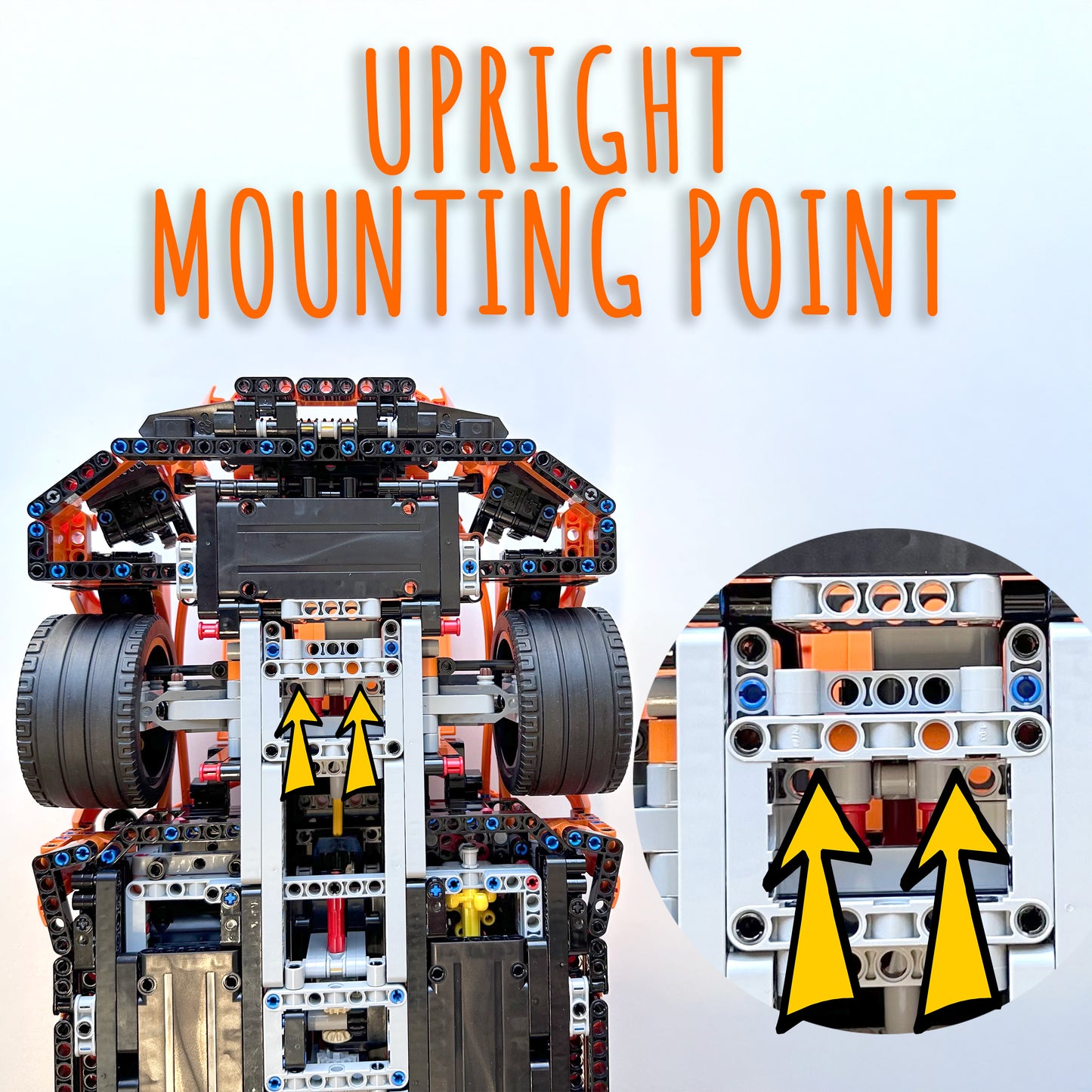Wall Mount Bracket Hook for Lego Technic Porsche 911 GT3 RS 42056 | Upright or Upside-down