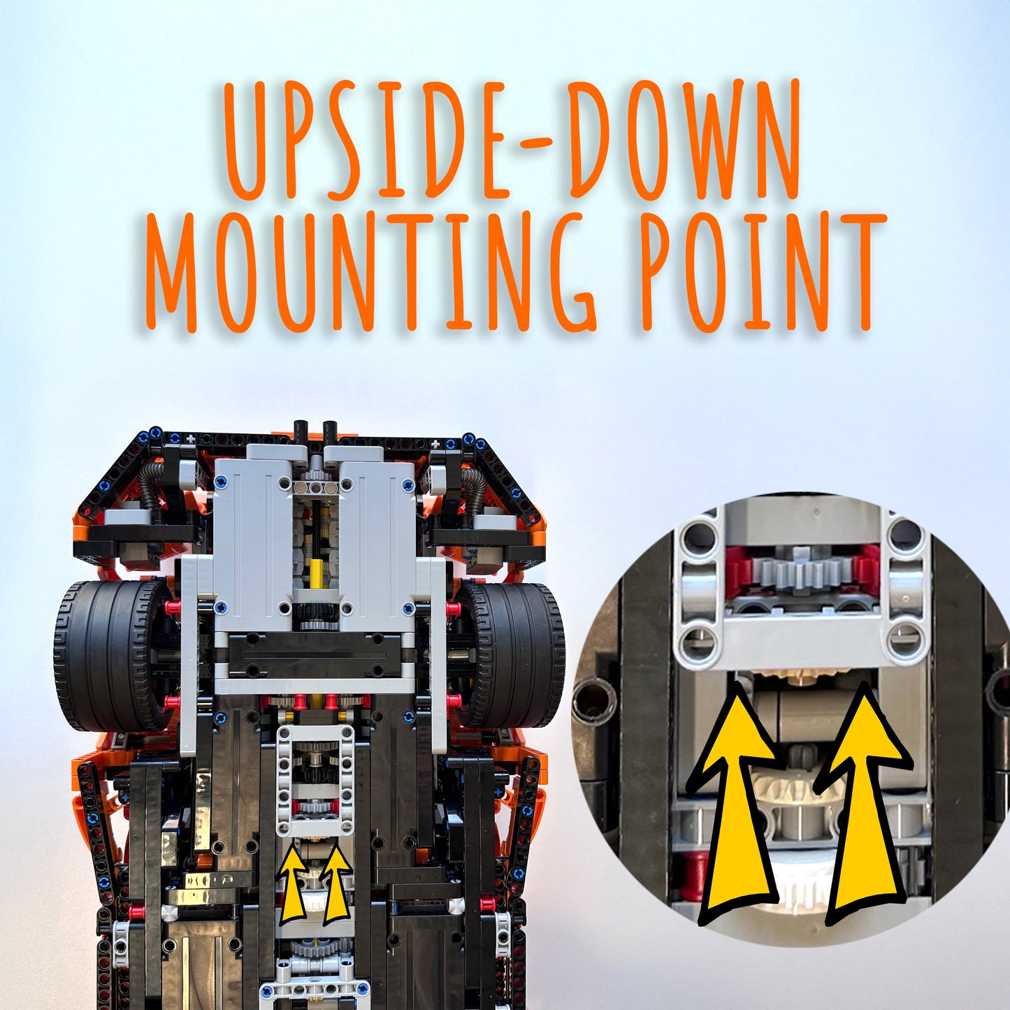 Wall Mount Bracket Hook for Lego Technic Porsche 911 GT3 RS 42056 | Upright or Upside-down