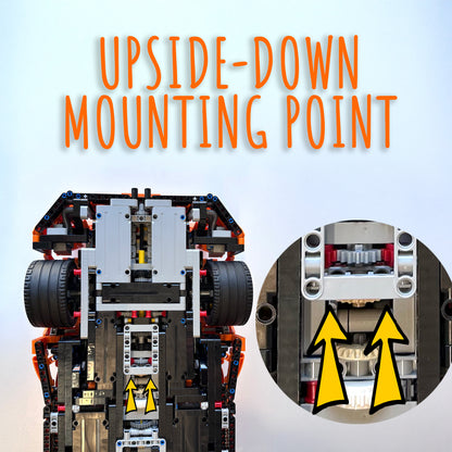 Wall Mount Bracket Hook for Lego Technic Porsche 911 GT3 RS 42056 | Upright or Upside-down