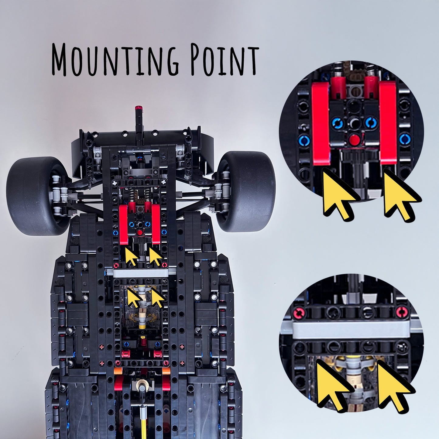 Wall Mount Hook for Lego 42171 Technic  Mercedes-AMG F1 W14 E Performance