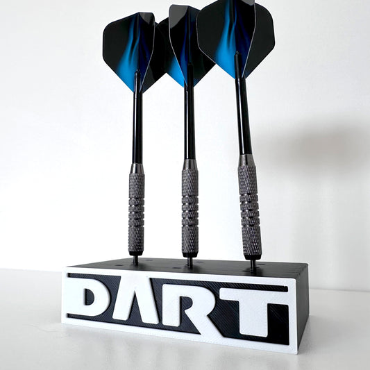 Dart Holder Tabletop & Wall Mount – Premium Freestanding Organizer for Steel & Soft Tip Darts - Rack for 3 Sets / 9 Darts – Compact Display Design for Home & Game Rooms – UK Made