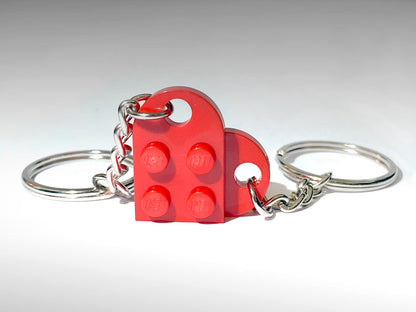 LEGO Heart Couple Keychain / Keyring｜18 Colors
