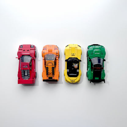 4 Pack Wall Mount Hook for LEGO Speed Champions Cars