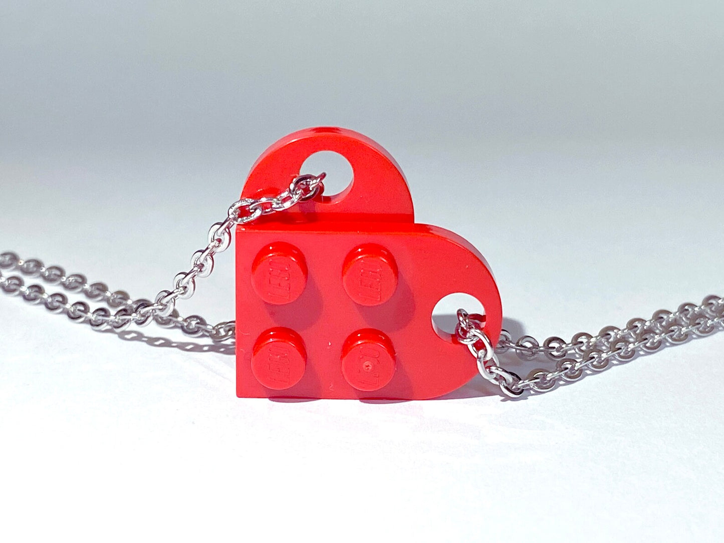 LEGO Heart Couple Necklace｜18 Colors