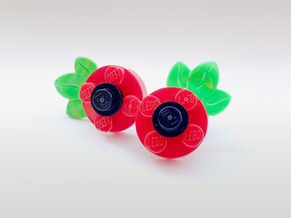 LEGO Poppy Badge｜Handmade Poppy Flower
